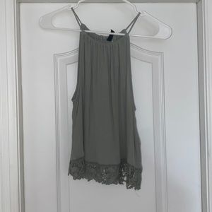 olive green tank top